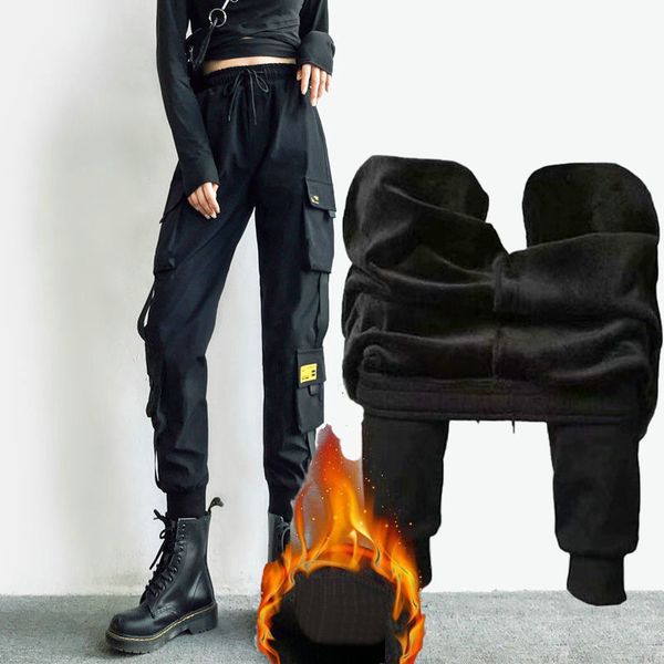 winter 2021 new plus size trousers thick warm sweatpants loosen women's black pants wool casual streetwear s3ux, Black;white
winter 2021 new plus size trousers thick warm sweatpants loosen women's black pants wool casual streetwear s3ux, Black;white