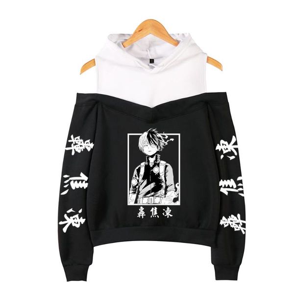 women's hoodies & sweatshirts my hero academia off shoulder sweatshirt women pullover harajuku streetwear girls print so todoroki hoodi, Black
women's hoodies & sweatshirts my hero academia off shoulder sweatshirt women pullover harajuku streetwear girls print so todoroki hoodi, Black