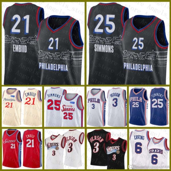 joel 21 embiid mens ben 25 simmons allen 3 iverson julius 6 erving 2020 2021 basketball jersey philadelphia 76er jersey 66313, Black;red
joel 21 embiid mens ben 25 simmons allen 3 iverson julius 6 erving 2020 2021 basketball jersey philadelphia 76er jersey 66313, Black;red