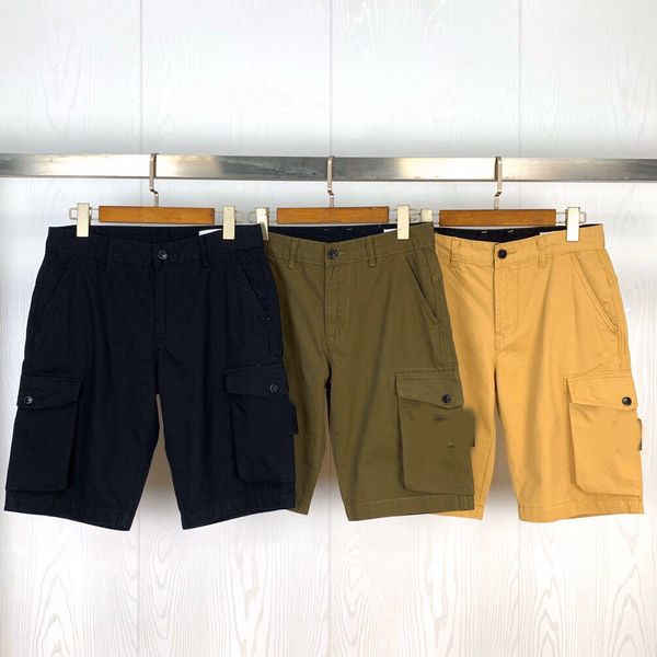 men's shorts fashion toney side pockets stones washed cargo casual pants island, White;black
