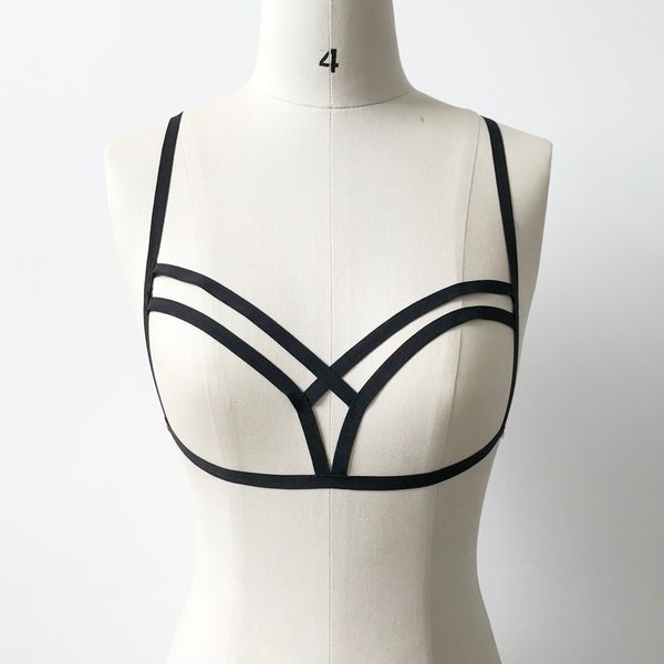 3Pieces/Lot Sexy Women Solid Cage Bra Hight Elastic Hollow Out Cage Bra Temptation Cross Strappy Underwear Soft Bustier lenceria sexy, Black
3Pieces/Lot Sexy Women Solid Cage Bra Hight Elastic Hollow Out Cage Bra Temptation Cross Strappy Underwear Soft Bustier lenceria sexy, Black