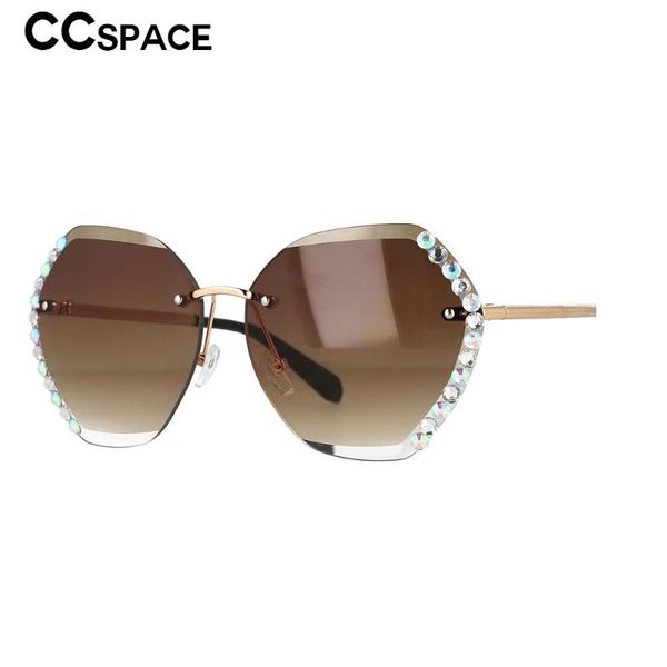 sunglasses 53099 luxury women's rimless with diamond style fashion sunshade uv400 retro glasses, White;black
sunglasses 53099 luxury women's rimless with diamond style fashion sunshade uv400 retro glasses, White;black