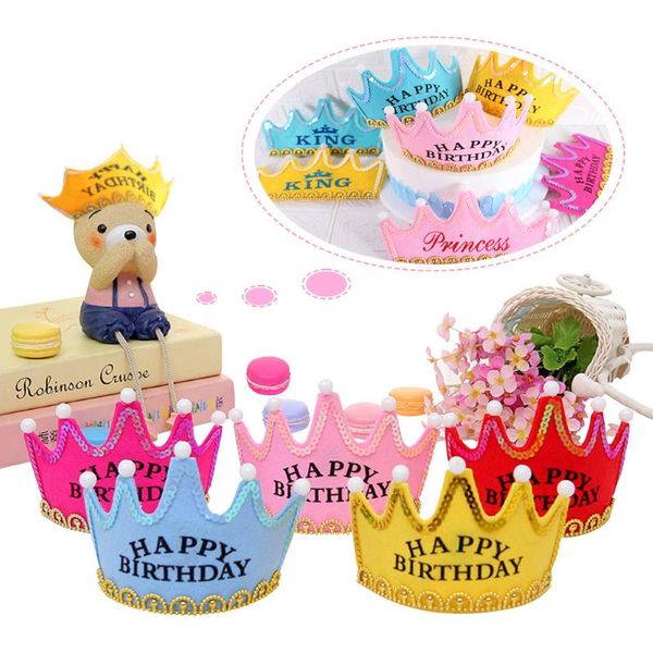 party hats crown led happy birthday cap colorful non-woven hat king princess decorations christmas
party hats crown led happy birthday cap colorful non-woven hat king princess decorations christmas