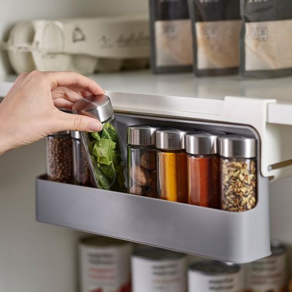 hooks & rails spice bottle storage rack self-adhesive wall-mounted shelf kitchen supplies
hooks & rails spice bottle storage rack self-adhesive wall-mounted shelf kitchen supplies