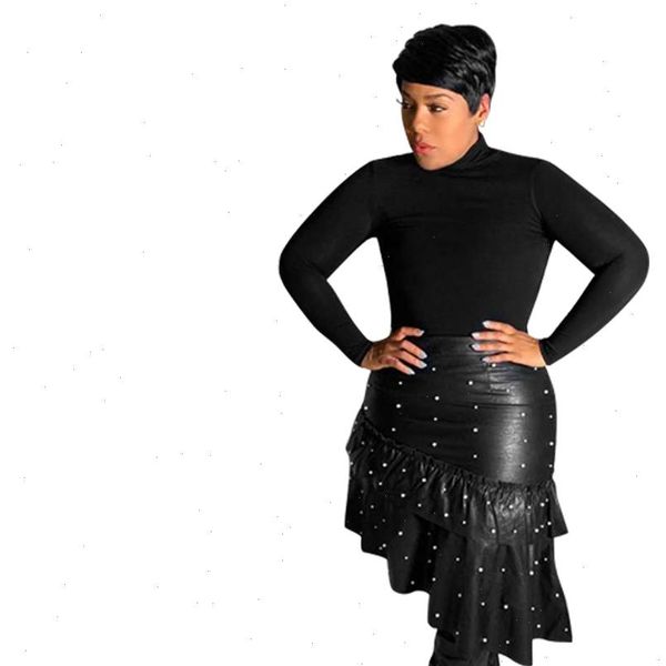 2021 pu leather ruffles pearl ol fashion winter boho bohemian skirts women bandage beach casual skirts feminino d8220, Black
2021 pu leather ruffles pearl ol fashion winter boho bohemian skirts women bandage beach casual skirts feminino d8220, Black