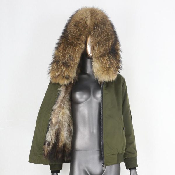 women's fur & faux 2021 waterproof bomber parka real coat natural raccoon collar winter jacket women outerwear removable warm, Black
women's fur & faux 2021 waterproof bomber parka real coat natural raccoon collar winter jacket women outerwear removable warm, Black