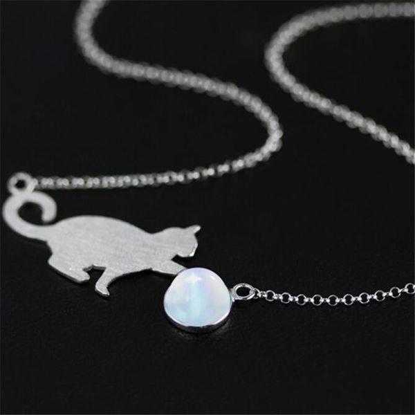new handmade real 925 sterling silver kitten cat moonstone bracelet & bangle for women fine fashion jewelry party gift b028, Black
new handmade real 925 sterling silver kitten cat moonstone bracelet & bangle for women fine fashion jewelry party gift b028, Black
