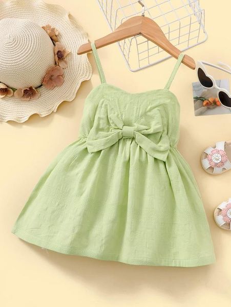 toddler girls bow front cami dress she, Red;yellow 
toddler girls bow front cami dress she, Red;yellow