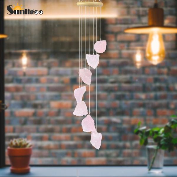 sunligoo new crystal rose quartz wind chimes natural stones wall hanging windchime decorative ornament gift for home garden
sunligoo new crystal rose quartz wind chimes natural stones wall hanging windchime decorative ornament gift for home garden