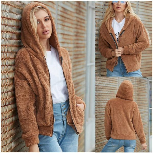 women's jackets autumn winter coats soild sweet hooded women harajuku loose casual warm hoodies ladies fleece flannel pullover female s, Black;brown
women's jackets autumn winter coats soild sweet hooded women harajuku loose casual warm hoodies ladies fleece flannel pullover female s, Black;brown