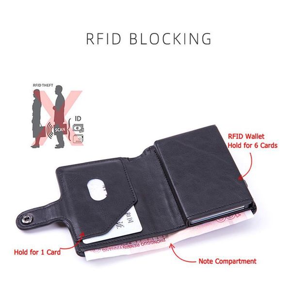 bycobecy pu leather credit card holder business men metal aluminum rfid wallet matic pop-up anti-the jllnet
bycobecy pu leather credit card holder business men metal aluminum rfid wallet matic pop-up anti-the jllnet
