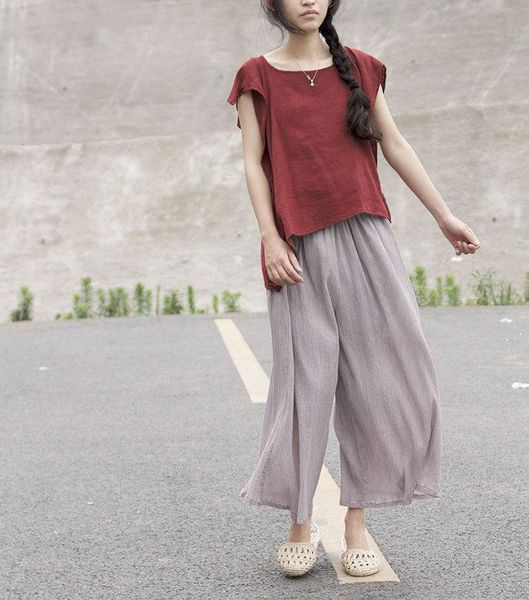 women's pants & capris 2021 summer and autumn arrival women cotton linen loose ninth retro plus size wide leg d656, Black;white
women's pants & capris 2021 summer and autumn arrival women cotton linen loose ninth retro plus size wide leg d656, Black;white