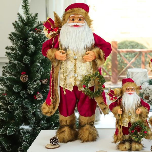christmas decorations 2022 year for home red robe santa claus 60/45/30cm children's gifts el coffee shop window ornaments
christmas decorations 2022 year for home red robe santa claus 60/45/30cm children's gifts el coffee shop window ornaments