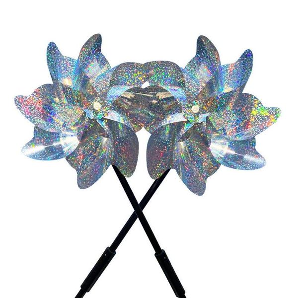 10 pack reflective pinwheels with stakes, extra sparkly pin wheel for garden decor, bird repellent
10 pack reflective pinwheels with stakes, extra sparkly pin wheel for garden decor, bird repellent