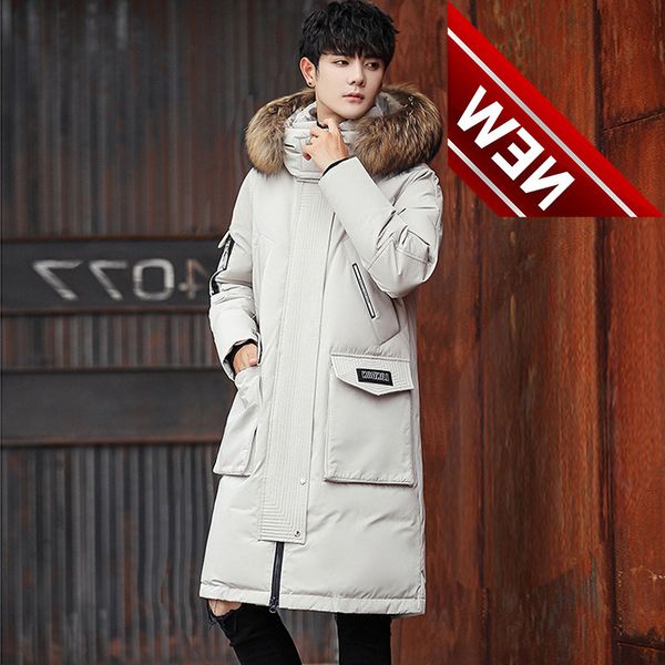 men's down jacket winter male coat men long fur collar overcoat thick snow wear snowsuit ropa hombre, Black
men's down jacket winter male coat men long fur collar overcoat thick snow wear snowsuit ropa hombre, Black