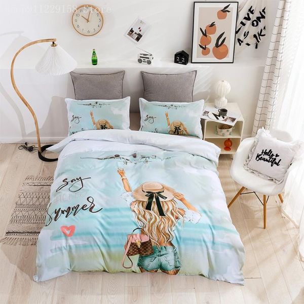 bedding sets 2/3pcs blue set printed down quilt cover 3d-printed pillowcase girl's bedroom decoration
bedding sets 2/3pcs blue set printed down quilt cover 3d-printed pillowcase girl's bedroom decoration