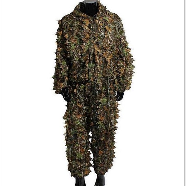 hunting sets men tactical hidden ghillie suit outdoor leaf jungle camouflage military sniper durable clothing hooded pants + clothes, Camo
hunting sets men tactical hidden ghillie suit outdoor leaf jungle camouflage military sniper durable clothing hooded pants + clothes, Camo