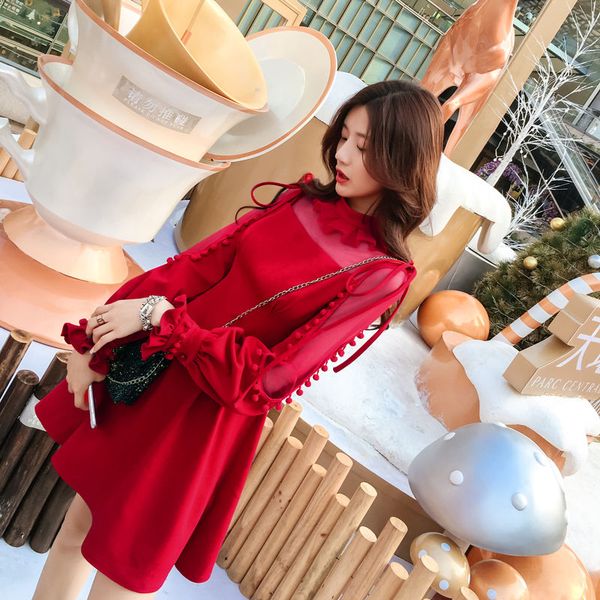transparent mesh lantern sleeve mini dress women elegant tassel lady party dresses spring female vestidos, Black;gray
transparent mesh lantern sleeve mini dress women elegant tassel lady party dresses spring female vestidos, Black;gray
