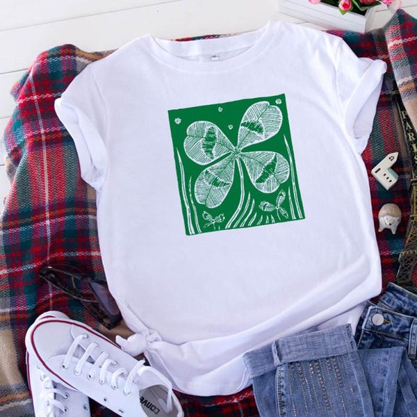 women's t-shirt plus size st. patrick's day tshirt summer women o-neck printed short sleeve harajuku female clothes, White
women's t-shirt plus size st. patrick's day tshirt summer women o-neck printed short sleeve harajuku female clothes, White