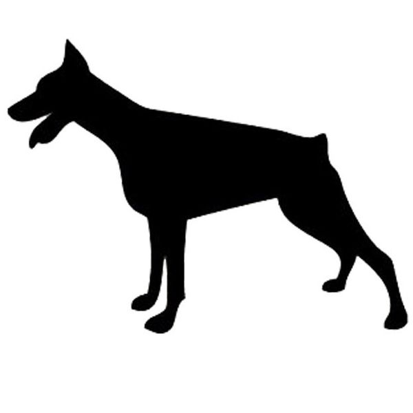 15.2*11.2cm doberman dog vinyl decal silhouette car stickers car styling motorcycle accessories black/silver s1-1274
15.2*11.2cm doberman dog vinyl decal silhouette car stickers car styling motorcycle accessories black/silver s1-1274