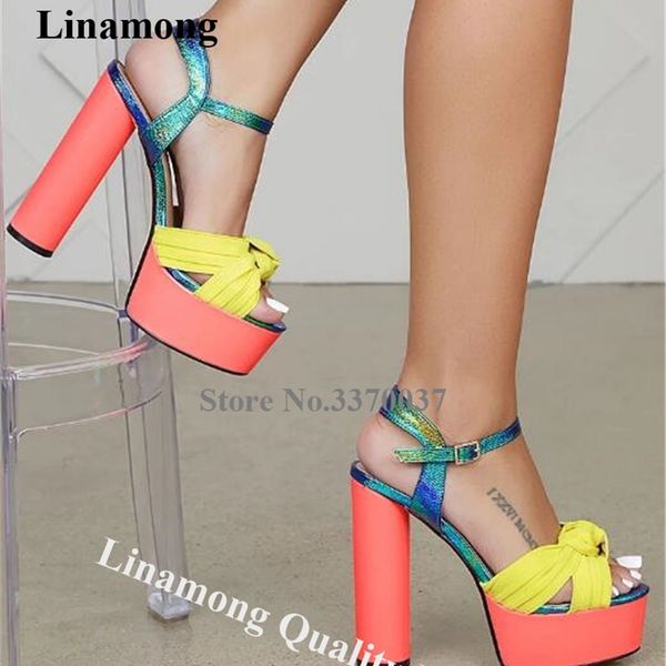 lianmong charming mixed-colors high platform bowtie chunky heel sandals patchwork buckle thick dress shoes 210610, Black
lianmong charming mixed-colors high platform bowtie chunky heel sandals patchwork buckle thick dress shoes 210610, Black
