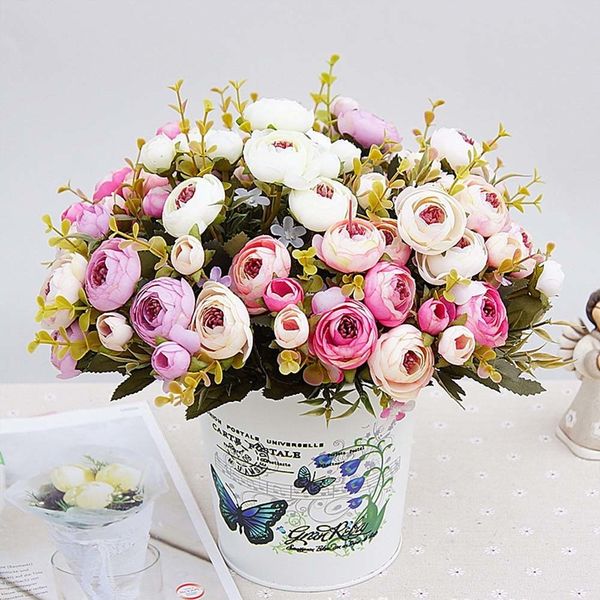 artificial flowers for decoration, silk plants, small tea buds, false leaves, wedding vase, 1-piece set
artificial flowers for decoration, silk plants, small tea buds, false leaves, wedding vase, 1-piece set