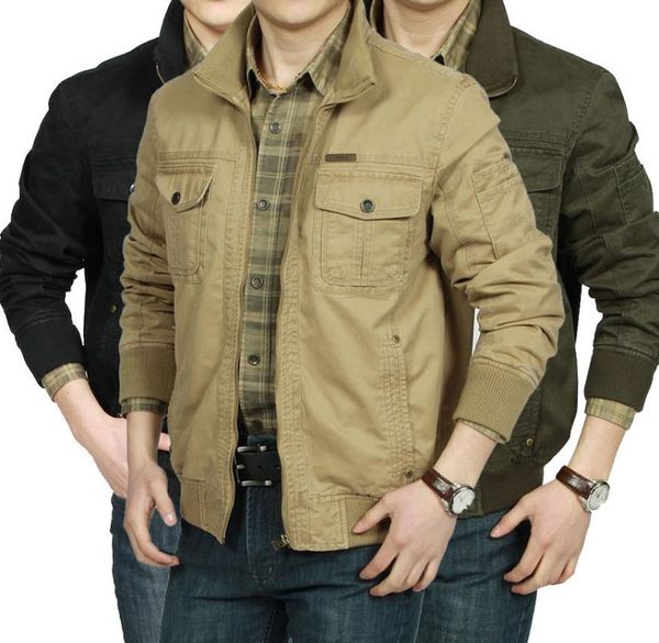 men's jackets 100% cotton jacket men military cargo tactical combat business male coat pilot bomber brand clothing outfit, Black;brown
men's jackets 100% cotton jacket men military cargo tactical combat business male coat pilot bomber brand clothing outfit, Black;brown