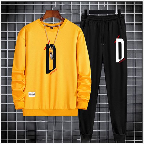 002 soccer jerseys leisure men's suit spring 2021 round neck printed thread sleeve sweater pants fashion football jacket, Black;yellow
002 soccer jerseys leisure men's suit spring 2021 round neck printed thread sleeve sweater pants fashion football jacket, Black;yellow
