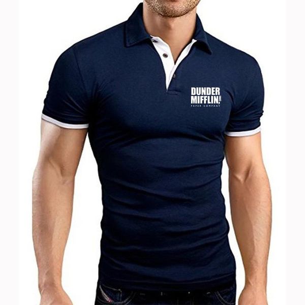 men's polos dunder mifflin paper inc office tv show summer men shirt mens casual cotton short sleeve high quantity breathable, White;black
men's polos dunder mifflin paper inc office tv show summer men shirt mens casual cotton short sleeve high quantity breathable, White;black