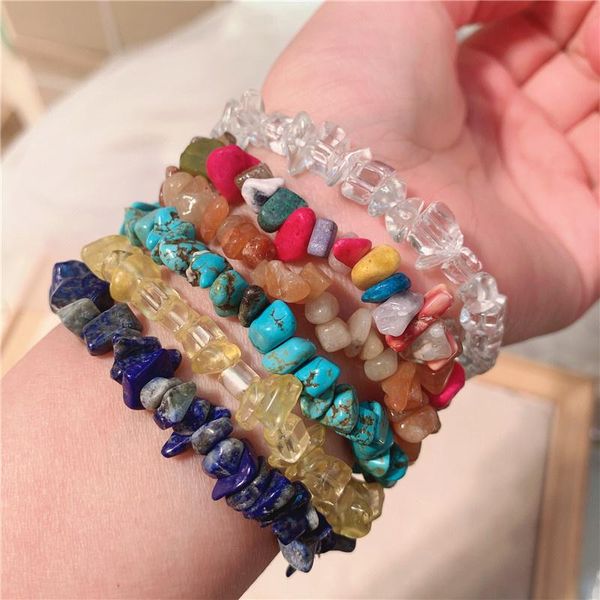beaded, strands punki irregular color crystal stone bracelet women's net red ins elastic ring jewelry travel souvenir accessories, Black
beaded, strands punki irregular color crystal stone bracelet women's net red ins elastic ring jewelry travel souvenir accessories, Black