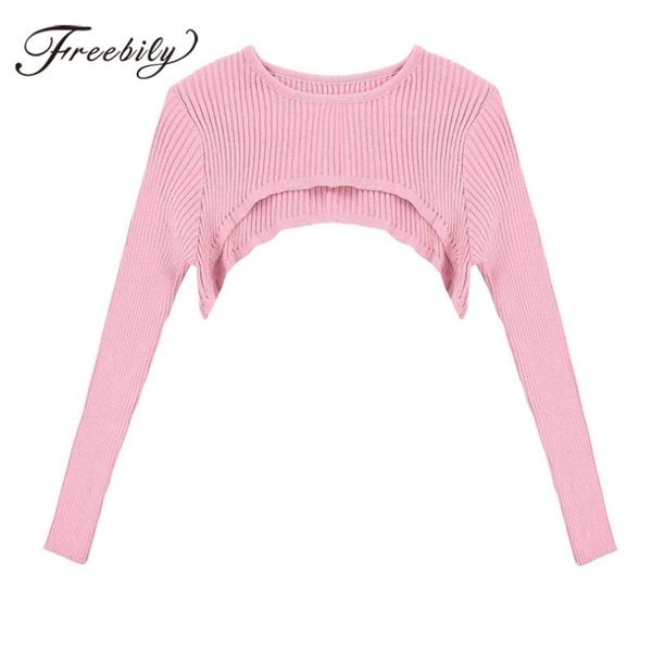 women's sweaters women hollow out solid ribbed sweater girls 2021 fashion spring autumn o neck long sleeve pullover shrug crop, White;black
women's sweaters women hollow out solid ribbed sweater girls 2021 fashion spring autumn o neck long sleeve pullover shrug crop, White;black
