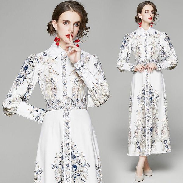 casual dresses long maxi vintage party robe femme runway lantern sleeve designer vestidos women autumn elegant dress 5912, Black;gray
casual dresses long maxi vintage party robe femme runway lantern sleeve designer vestidos women autumn elegant dress 5912, Black;gray