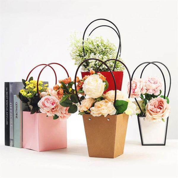 gift wrap 1pcs portable flower box waterproof paper handbag packaging bag florist handy bags wedding party favor rose storage
gift wrap 1pcs portable flower box waterproof paper handbag packaging bag florist handy bags wedding party favor rose storage