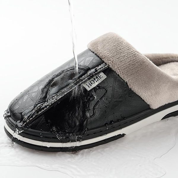 slippers men's winter non slip indoor shoes for men leather big size 49 house shoe waterproof warm memory foam slipper, Black
slippers men's winter non slip indoor shoes for men leather big size 49 house shoe waterproof warm memory foam slipper, Black