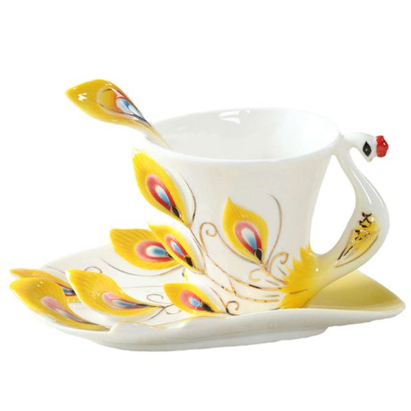 creative 1 set peacock coffee mugs saucer ,ceramic mugs bone china 3d color enamel porcelain cup with saucer and spoon set
creative 1 set peacock coffee mugs saucer ,ceramic mugs bone china 3d color enamel porcelain cup with saucer and spoon set
