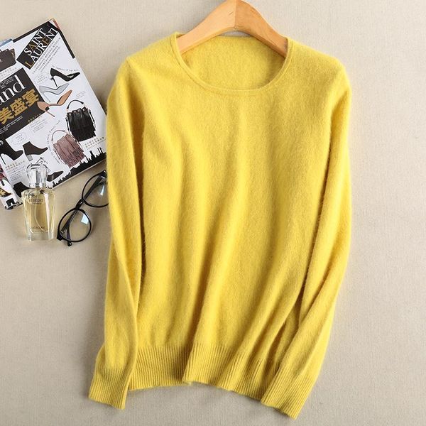 women's sweaters 17colors long hair 100% mink yarn knitted women 2021 fashion solid-color oneck standard pullovers female, White;black
women's sweaters 17colors long hair 100% mink yarn knitted women 2021 fashion solid-color oneck standard pullovers female, White;black