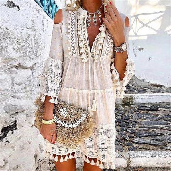 fashion hollow out womens dresses off shoulder summer lace tassel cotton linen vintage elegant solid mini party, Black;gray
fashion hollow out womens dresses off shoulder summer lace tassel cotton linen vintage elegant solid mini party, Black;gray