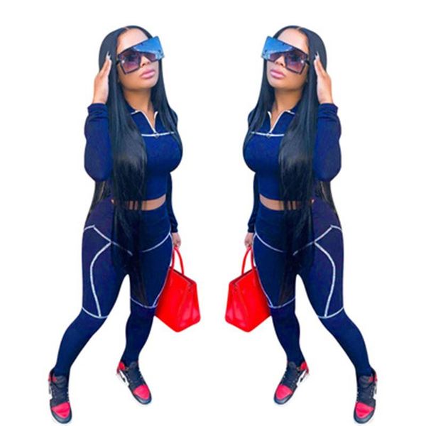 womens zipper pit strip sets fashion trend short elastic waist pants two piece suits designer female autumn new casual slim tracksuits, Gray
womens zipper pit strip sets fashion trend short elastic waist pants two piece suits designer female autumn new casual slim tracksuits, Gray