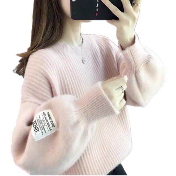 women's sweaters vicabo loose causal knitted women winter warm round neck sweater casual long sleeve plain pullover fashion, White;black
women's sweaters vicabo loose causal knitted women winter warm round neck sweater casual long sleeve plain pullover fashion, White;black
