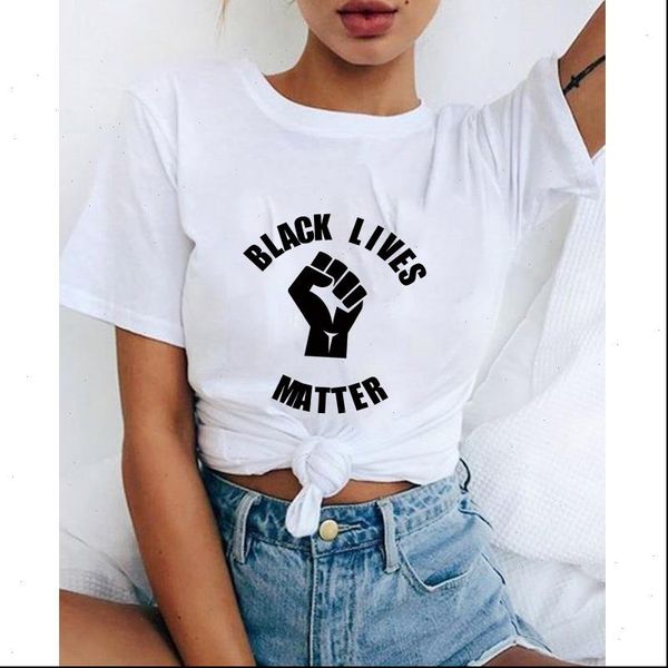 plus size black lives matter letter printed summer women t shirt round neck graphic tees for women clothes, White
plus size black lives matter letter printed summer women t shirt round neck graphic tees for women clothes, White