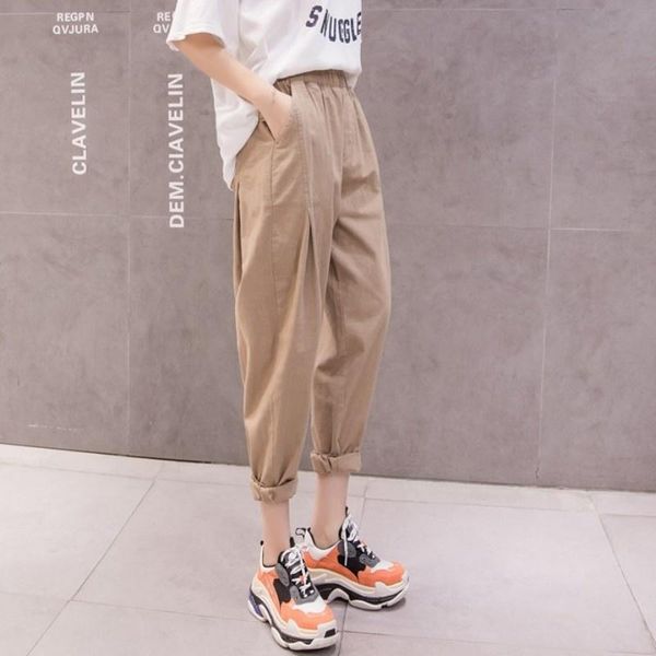 women's pants & capris loose harajuku women summer elastic waist casual harem korean style cotton linen black ankle-length pantalones, Black;white
women's pants & capris loose harajuku women summer elastic waist casual harem korean style cotton linen black ankle-length pantalones, Black;white