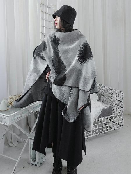 scarves umi mao autumn winter niche dark design sense female fried street imitation cashmere double-sided shawl scarf ins japanese trend, Blue;gray
scarves umi mao autumn winter niche dark design sense female fried street imitation cashmere double-sided shawl scarf ins japanese trend, Blue;gray