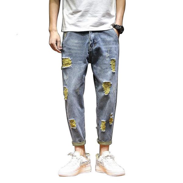 jeans men spring and summer japanese large size perforated men's versatile light blue harlan mens clothing denim hiphop pants
jeans men spring and summer japanese large size perforated men's versatile light blue harlan mens clothing denim hiphop pants
