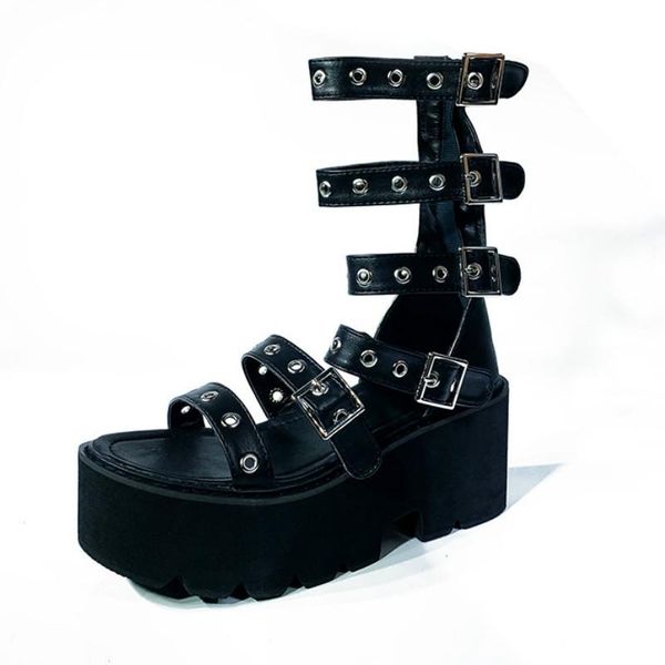 sandals preto branco women's for women muffin bottom street punk roman platform slanted heel high cool shoes -79-5, Black
sandals preto branco women's for women muffin bottom street punk roman platform slanted heel high cool shoes -79-5, Black