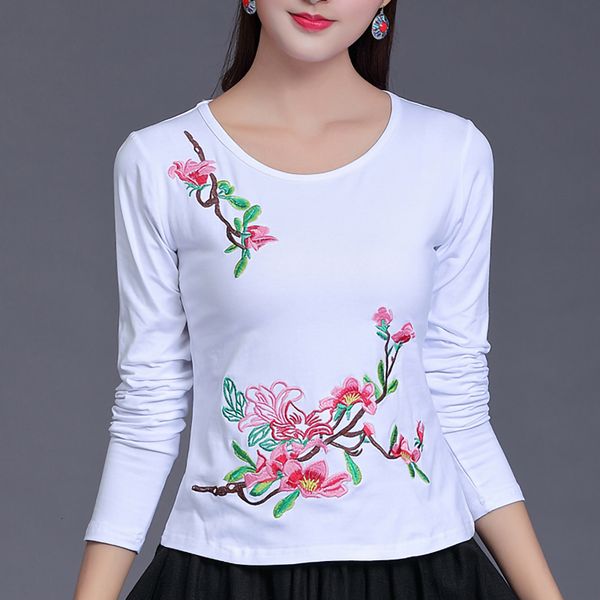 2021 new 95% cotton ethnic embroidery t women plus size o neck spring long sleeve autumn bottoming solid color white tee shirt 33h2
2021 new 95% cotton ethnic embroidery t women plus size o neck spring long sleeve autumn bottoming solid color white tee shirt 33h2