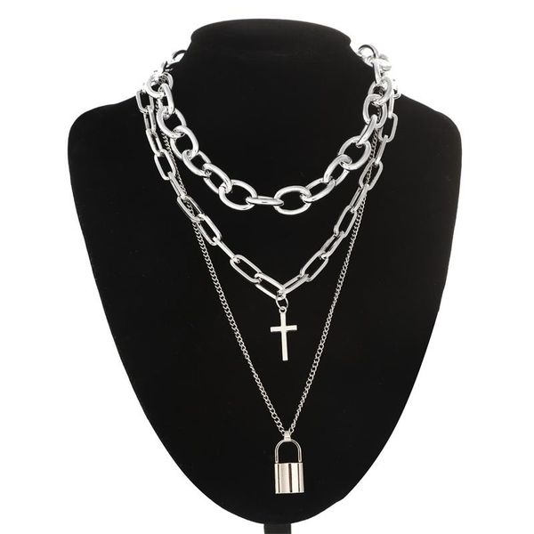 chokers layered grunge aesthetic jewelry vintage punk chain necklace for women men lock cross pendant choker chains goth accessory, Golden;silver
chokers layered grunge aesthetic jewelry vintage punk chain necklace for women men lock cross pendant choker chains goth accessory, Golden;silver