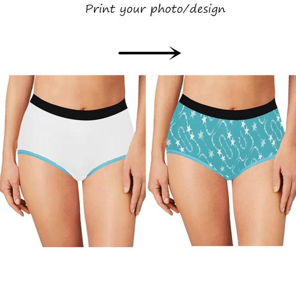 women's panties custom blue trim boyshorts po printing for women & underwear gifts, Black;pink 
women's panties custom blue trim boyshorts po printing for women & underwear gifts, Black;pink