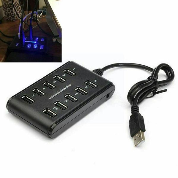 hubs 10 port powered usb hub 2.0 high speed splitter ten laprow switch extension double usb2.0hub with for pc x2p0 
hubs 10 port powered usb hub 2.0 high speed splitter ten laprow switch extension double usb2.0hub with for pc x2p0