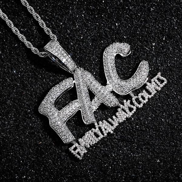 pendant necklaces hip hop out zircon letters fac family always counts necklace for men fashion gothic party jewelry drop, Silver
pendant necklaces hip hop out zircon letters fac family always counts necklace for men fashion gothic party jewelry drop, Silver