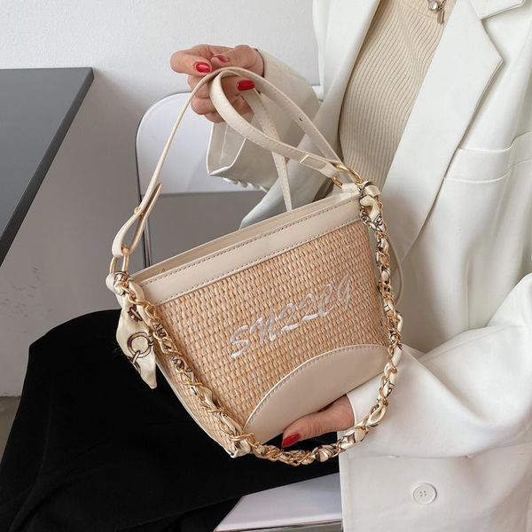 cross body luxury small fresh texture straw woven bag female 2021summer style chain portable bucket fashion messenger
cross body luxury small fresh texture straw woven bag female 2021summer style chain portable bucket fashion messenger